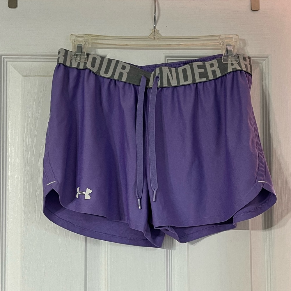 Purple Under armer shorts